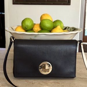 🌹KATE SPADE New York Leather With Diamond Turn-Lock Crossbody & Shoulder Bag!